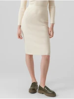 Women's cream skirt VERO MODA Karis - Women