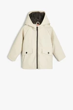 Koton Ecru Baby Boy Coat