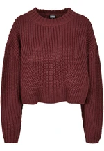 Women's wide oversize cherry sweater