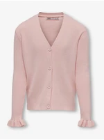 Light Pink Girls' Cardigan ONLY Sally - Girls