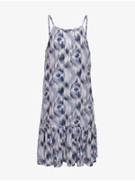 Blue girl's patterned midi dress ONLY Nova - Girls