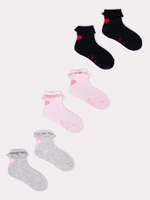 Yoclub Kids's 3Pack Socks With Frill SKA-0069G-000J-001