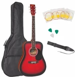 Encore EWP-100 Red Burst Guitare acoustique