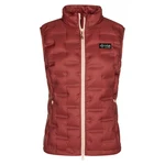 Women's down vest Kilpi KENAI-W dark red