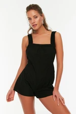 Trendyol Black Back Detailed Beach Overalls