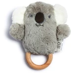 O.B Designs Bunny Soft Rattle Toy plyšová hračka s hrkálkou Grey 3m+ 1 ks