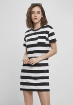 Women's dress Stripe Boxes black/white