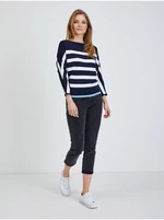 White-blue light striped sweater ORSAY