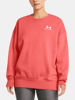 Under Armour Essential Flc OS Crew Mikina Červená