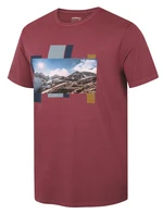 Husky  Tee Skyline M bordo, S Pánske bavlnené tričko