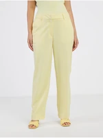 Light yellow women's pants VERO MODA Zelda - Women