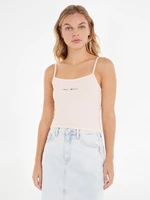 Tommy Jeans Linear Strap Top Tílko Růžová