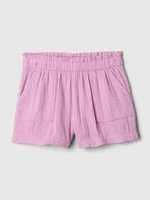 Pink Girls' Muslin Shorts GAP