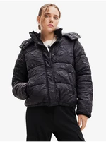 Black Ladies Winter Quilted Jacket Desigual Calgary - Women