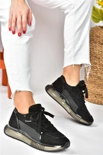 Fox Shoes Black Suede Casual Sneakers Sneakers