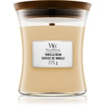 Woodwick Vanilla Bean vonná sviečka s dreveným knotom 275 g