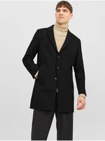 Men's black coat with wool blend Jack & Jones Morrison