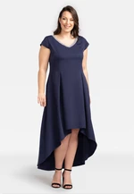 Karko Woman's Dress SB826 Navy Blue