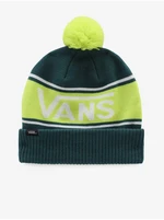 Green boys' patterned winter beanie with pompom VANS - Boys