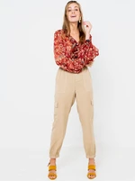 Red patterned blouse CAMAIEU - Women