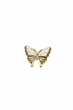 Brooch Butterfly BZ-8 ecru