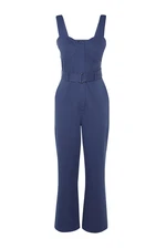 Trendyol Indigo Tie Detailed Jumpsuit