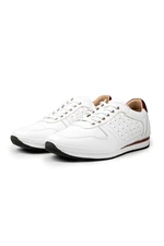 Ducavelli Cool Genuine Leather Men's Casual Shoes, Casual Shoes, 100% Leather Shoes All Seasons Shoes White.