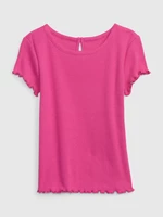 Dark pink girls' T-shirt GAP