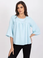 Light blue loose blouse Anita RUE PARIS