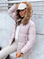 Women's quilted winter jacket AMBER DAWN beige Dstreet