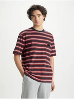 Levi&#39;s Black Mens Striped T-Shirt Levi&#39;s® Stay Loose Graphic PKT T Stri - Men