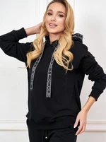 Black sweatshirt Lalous BL-0442. R21