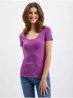 Orsay Purple Womens Basic T-Shirt - Women