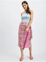 Pink patterned skirt ORSAY