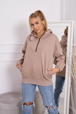 Dark beige hoodie