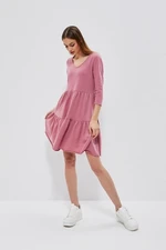 Dress with frill - pink