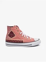 Pink Women Patterned Ankle Sneakers Converse Chuck Taylor - Women