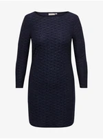 Women's dark blue dress ONLY CARMAKOMA Astra - Women