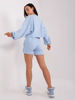 Light blue two-piece tracksuit