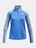 Under Armour Tech Graphic 1/2 Zip-BLU T-Shirt - Girls