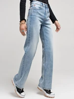 Big Star Woman's Wide Trousers Denim 190075