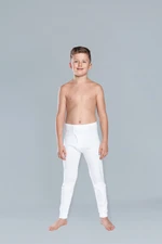 Long boys' trousers Jaś - white