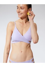 Koton Triangle Bikini Top, Wrapped With Thin Straps