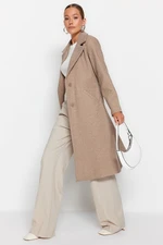 Trendyol Mink Long Cachet Coat