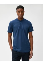 Koton Judge Collar T-Shirt Slim Fit Buttoned Short Sleeve