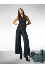 Koton Wide Leg Crop Trousers