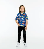 Mr. GUGU & Miss GO Kids's Shirt SH-K1616 Navy Blue