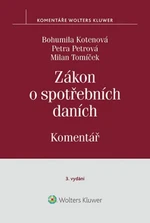 Zákon o spotřebních daních Komentář - Bohumila Kotenová, Petra Petrová