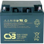 CSB Battery EVX 12400 EVX12400-I1 olovený akumulátor 12 V 40 Ah olovený so skleneným rúnom (š x v x h) 197 x 170 x 165 m