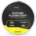 Avid carp návazcový fluorocarbon outline fluoro-soft 20m - 0,45 mm 25 lb/11,36 kg